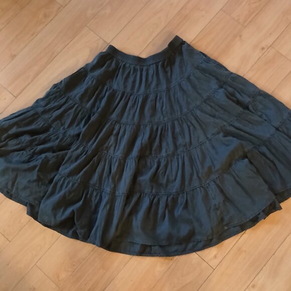 Free People Black tiered skirt - Picture 2 of 2